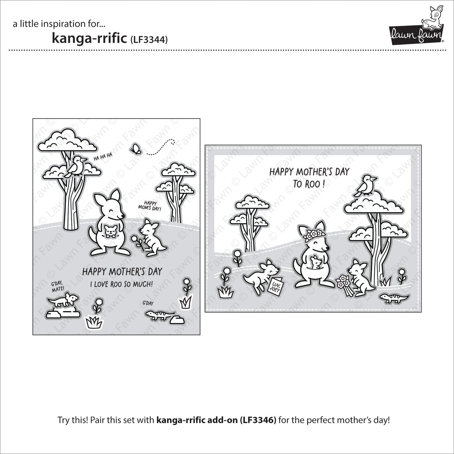 Lawn Fawn - Kanga-Rrific