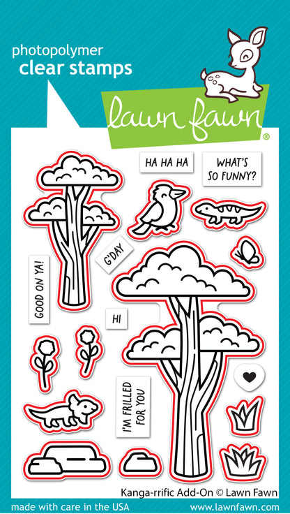 Lawn Fawn - Kanga-Rrific Add-On Lawn Cuts