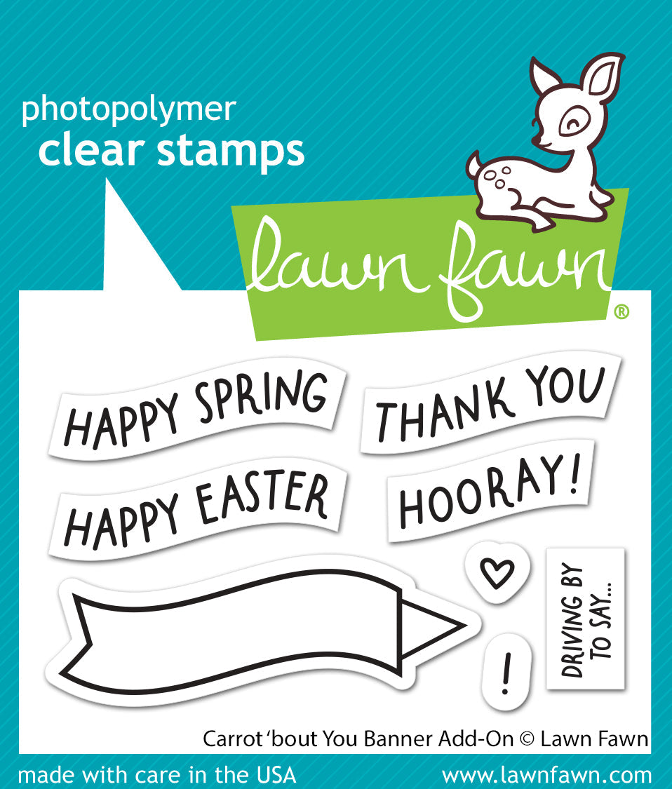 Lawn Fawn - Carrot 'Bout You Banner Add-On