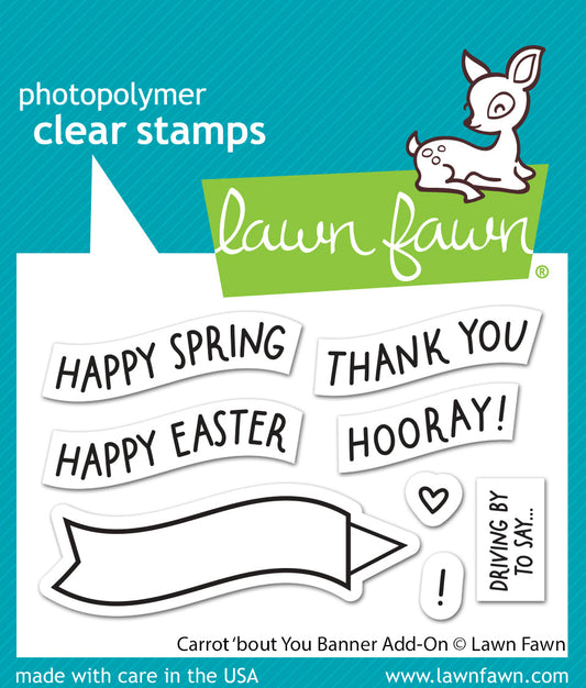 Lawn Fawn - Carrot 'Bout You Banner Add-On