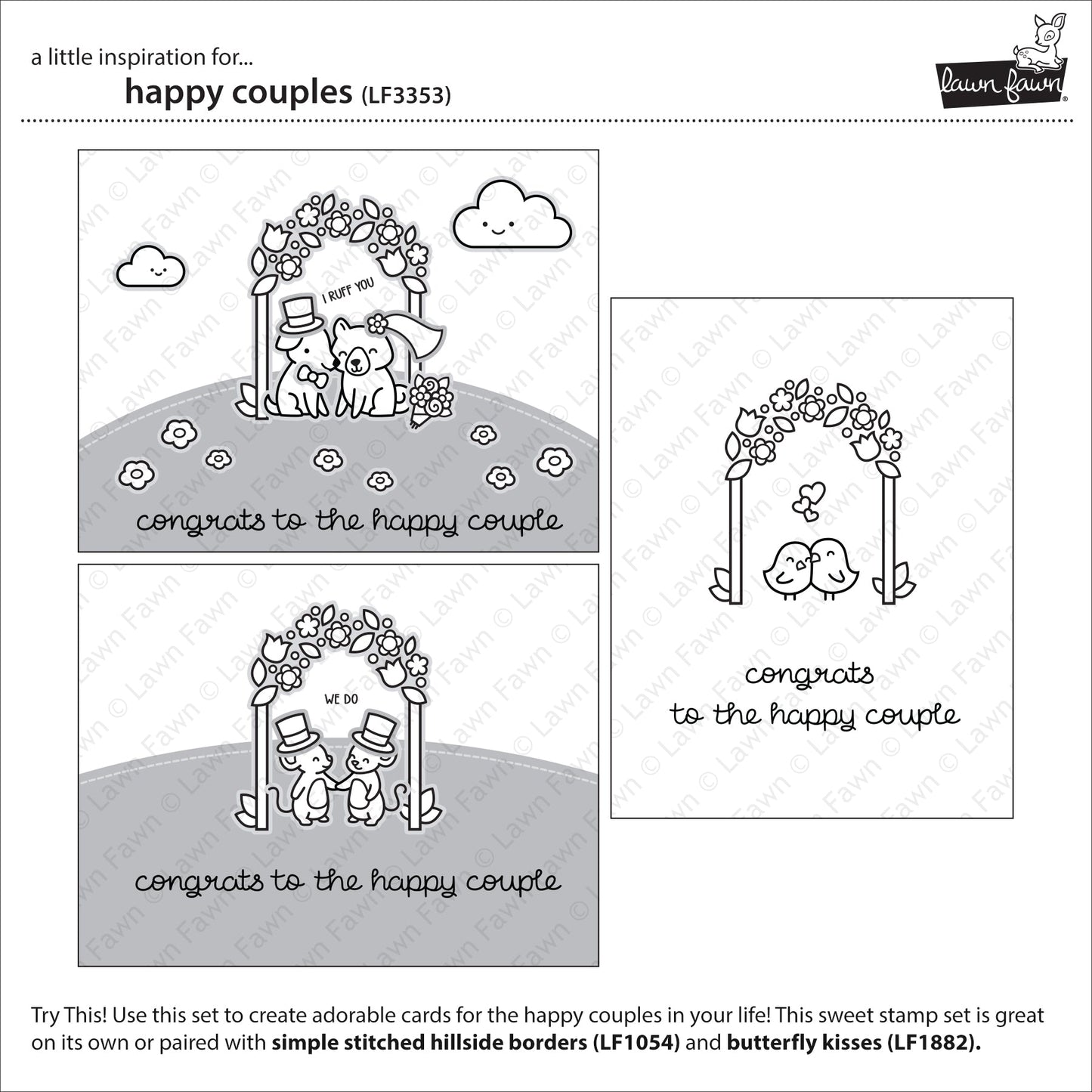 Lawn Fawn - Happy Couples