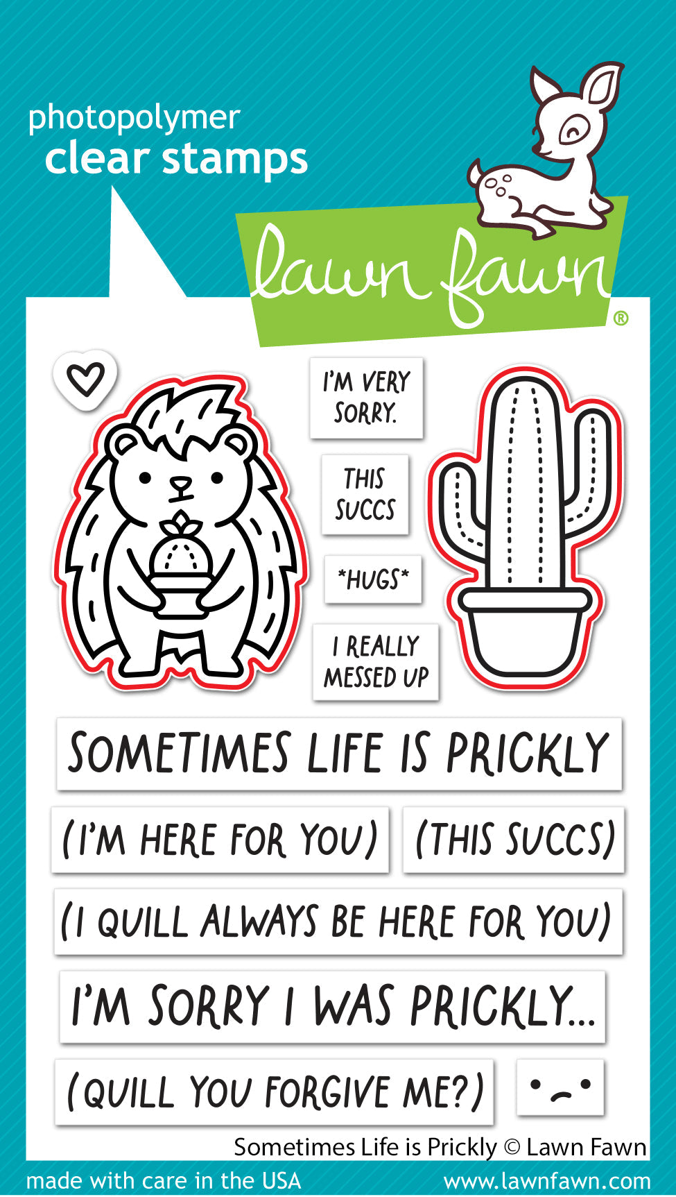 Lawn Fawn - Sometimes Life Is Prickly Lawn Cuts