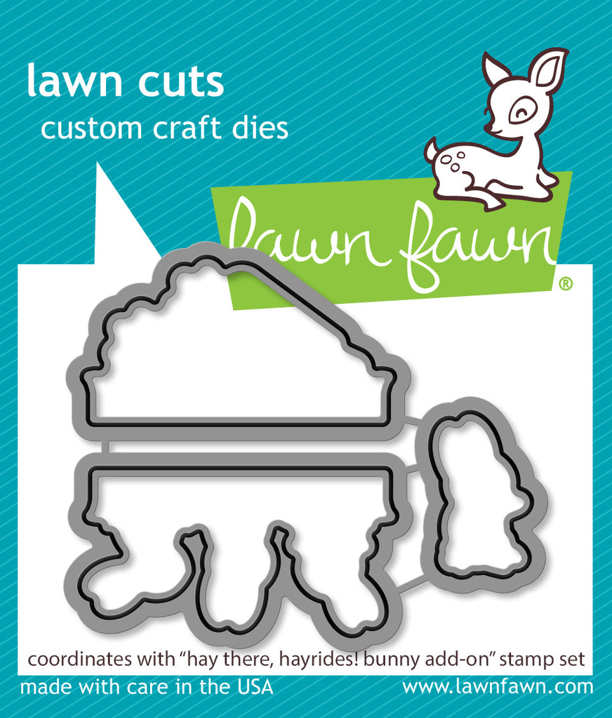 Lawn Fawn - Hay There, Hayrides! Bunny Add-On Lawn Cuts