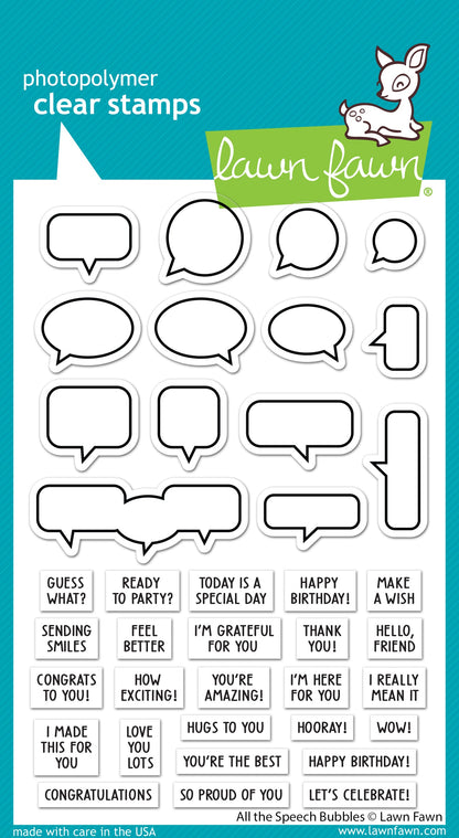 Lawn Fawn - All The Speech Bubbles