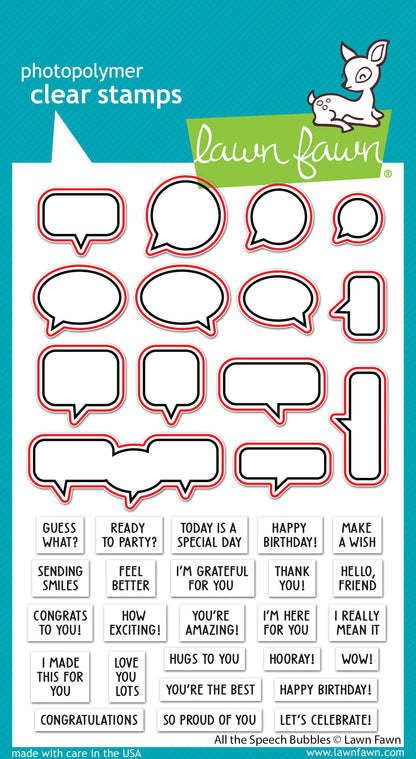 Lawn Fawn - All The Speech Bubbles Lawn Cuts