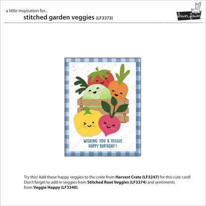 Lawn Fawn - Stitched Garden Veggies