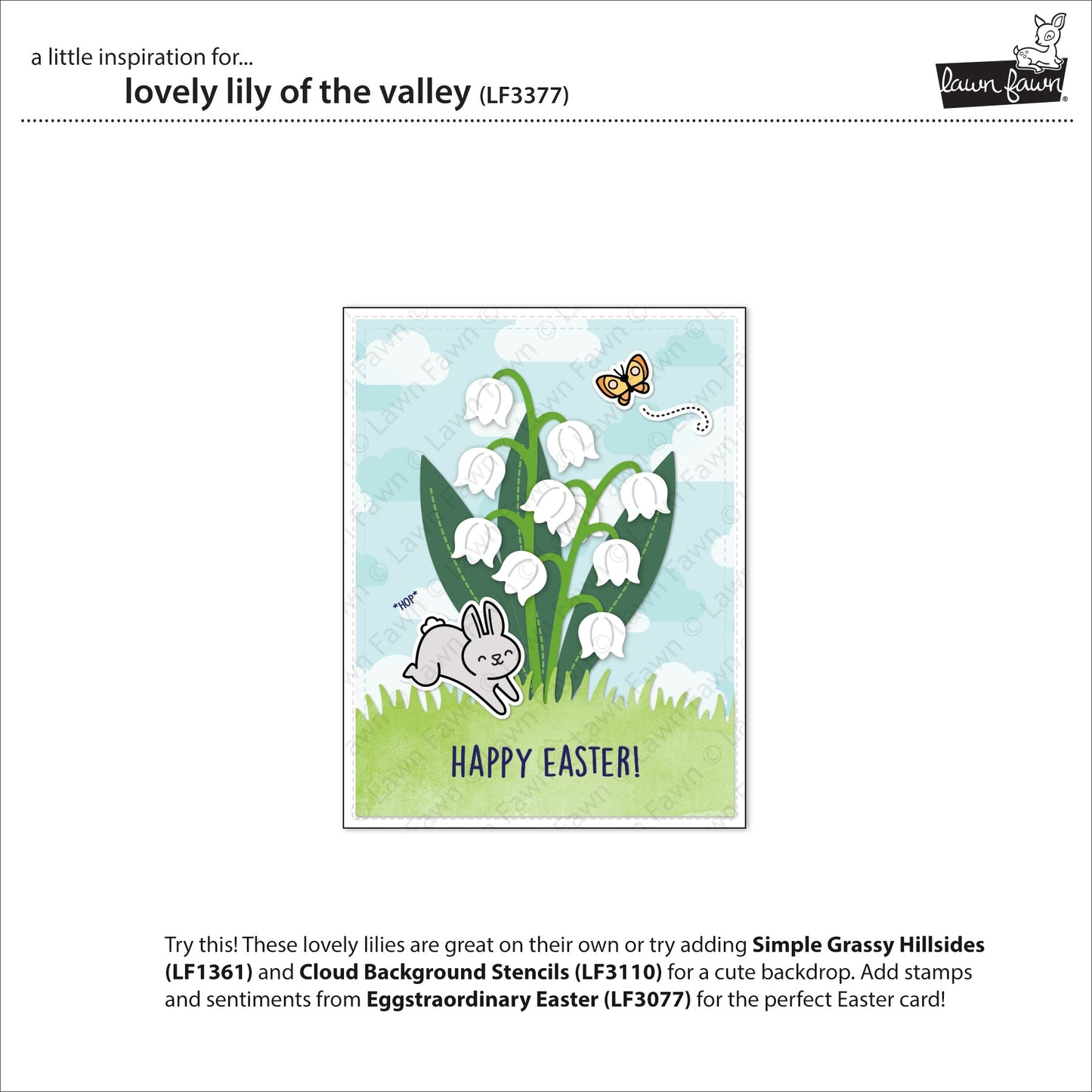 Lawn Fawn - Lovely Lily Of The Valley