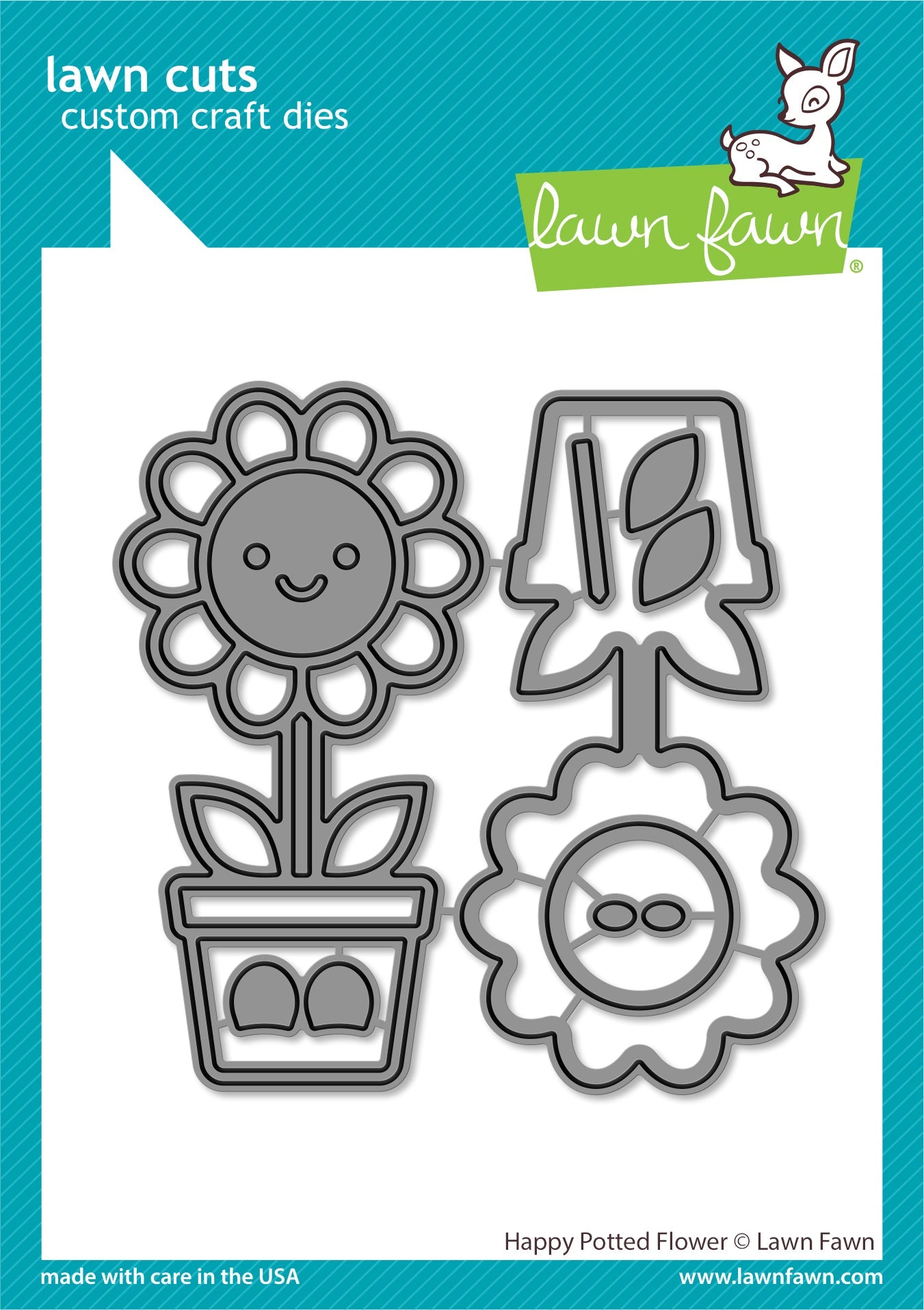 Lawn Fawn - Happy Potted Flower