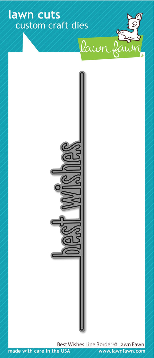 Lawn Fawn - Best Wishes Line Border