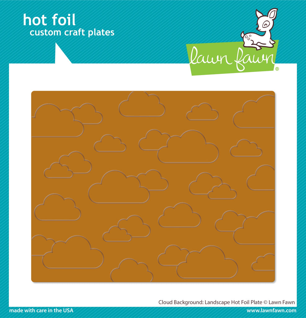 Lawn Fawn - Cloud Background: Landscape Hot Foil Plate