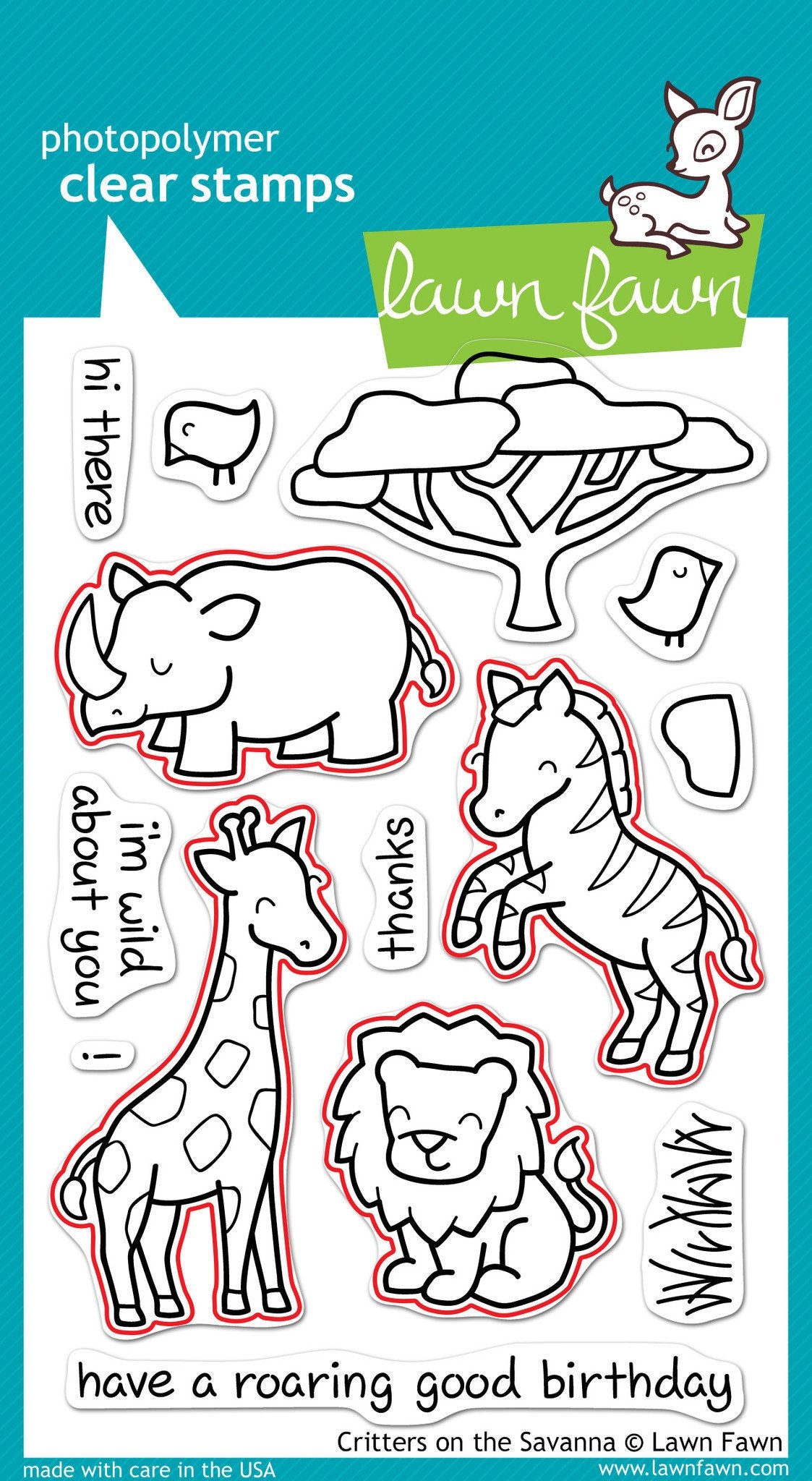 Lawn Fawn - Critters On The Savanna - Lawn Cuts