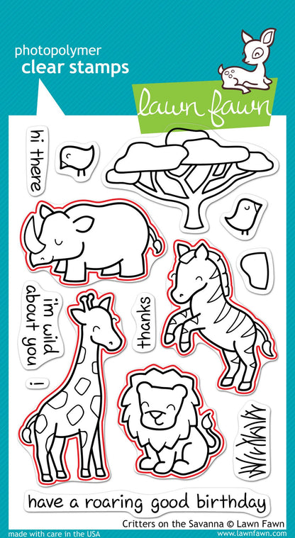 Lawn Fawn - Critters On The Savanna - Lawn Cuts