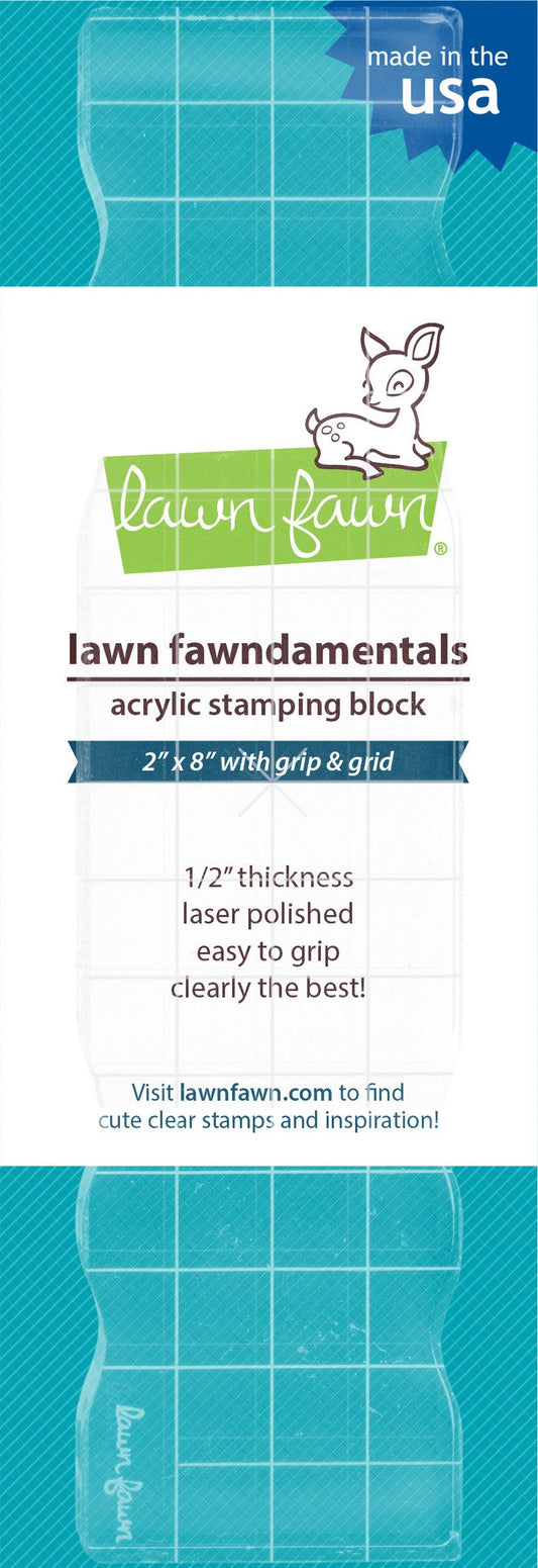 Lawn Fawn - 2"x8" Grip Block With Grid