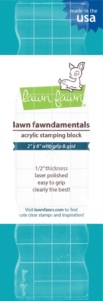 Lawn Fawn - 2"x8" Grip Block With Grid