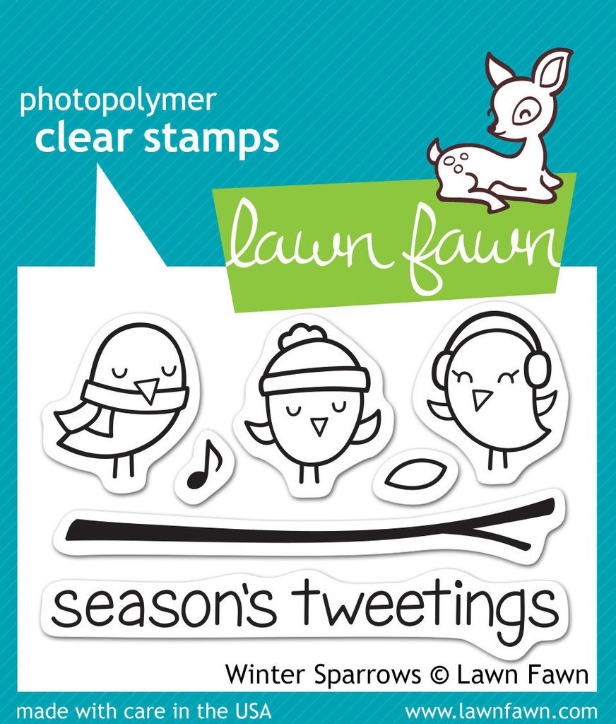 Lawn Fawn - Winter Sparrows