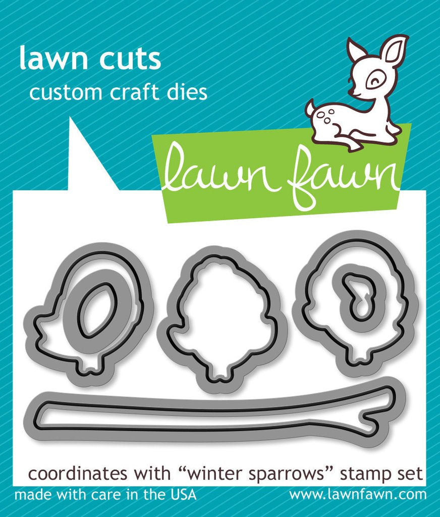 Lawn Fawn - Winter Sparrows Lawn Cuts