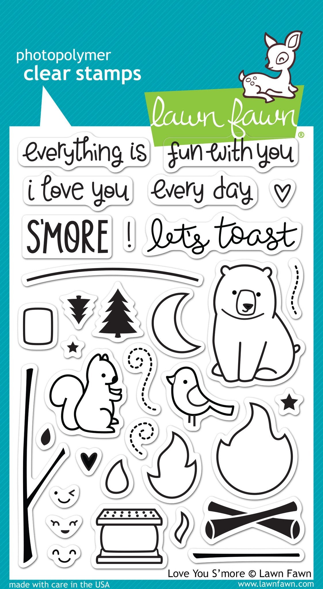 Lawn Fawn - Love You s'More