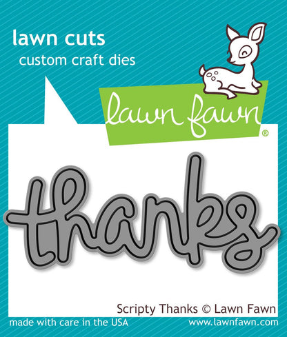 Lawn Fawn - Scripty Thanks
