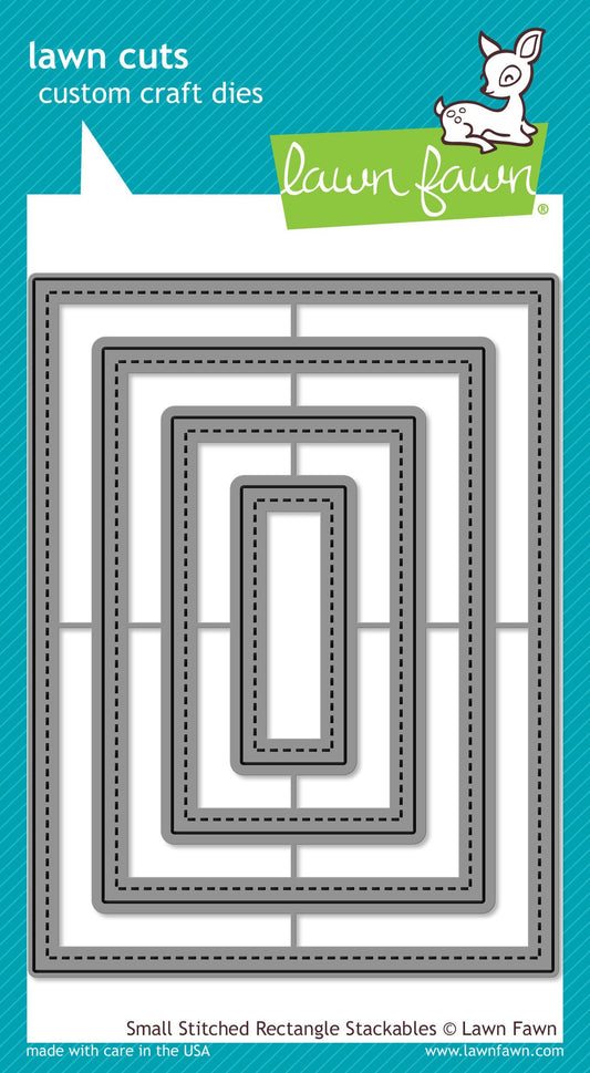 Lawn Fawn - Small Stitched Rectangle Stackables