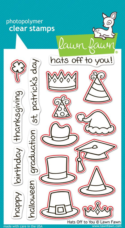 Lawn Fawn - Hats Off To You - Lawn Cuts