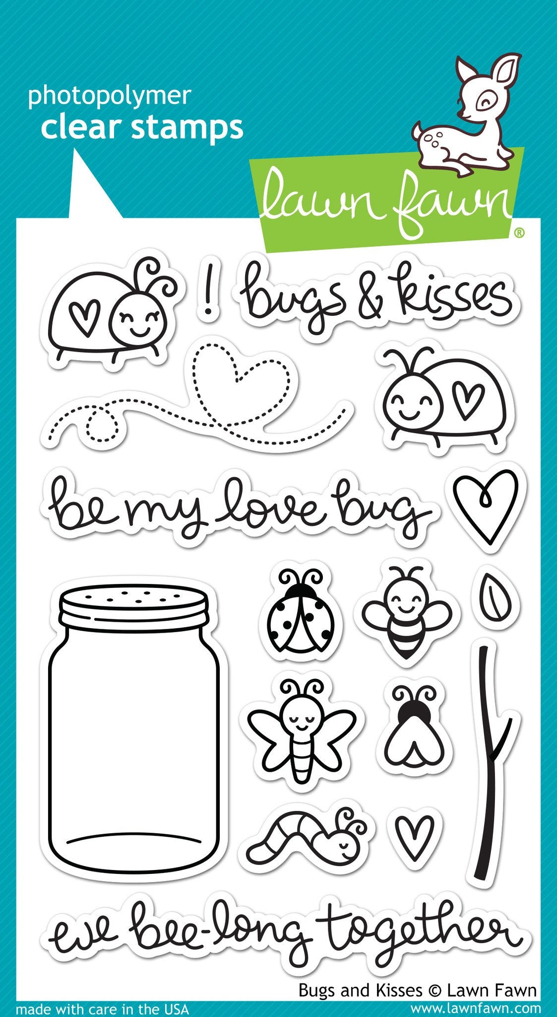 Lawn Fawn - Bugs And Kisses