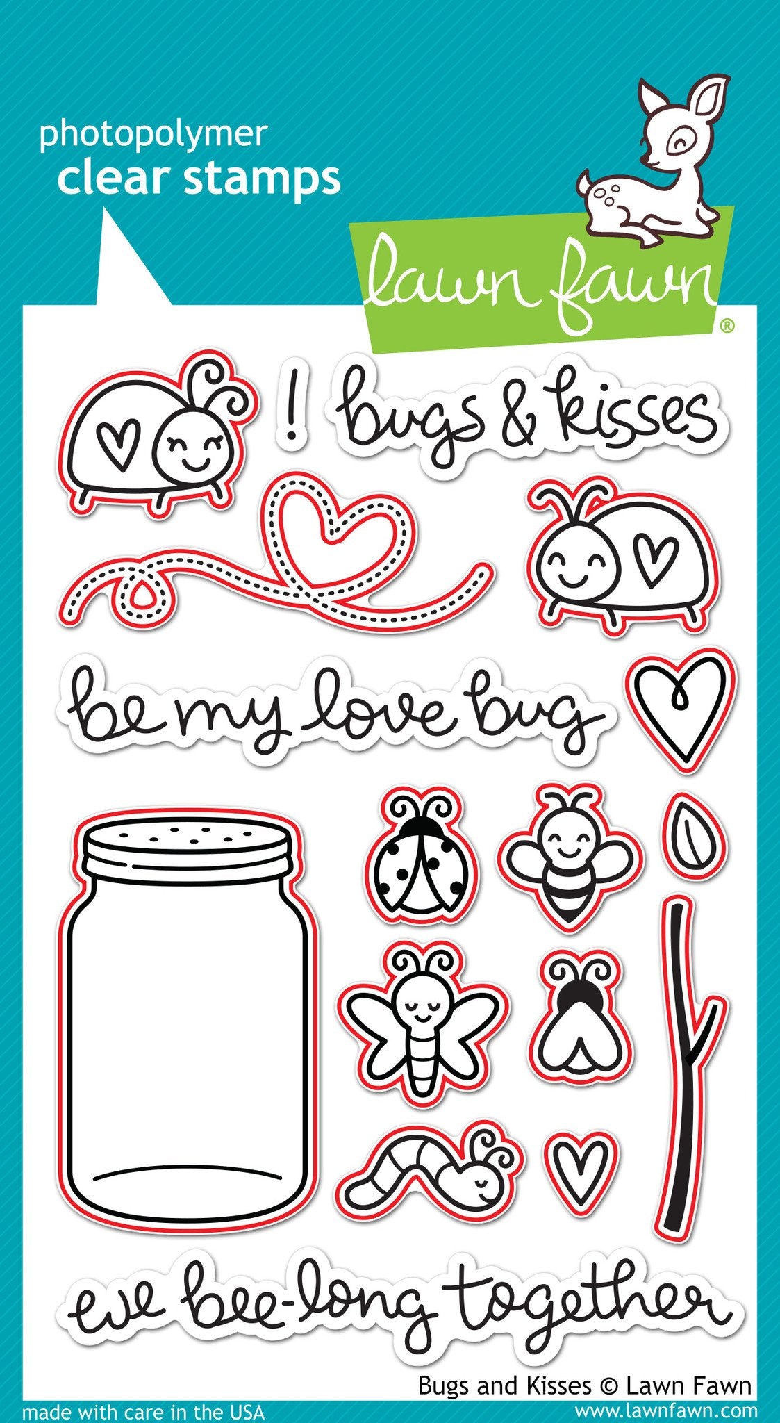 Lawn Fawn - Bugs And Kisses Lawn-Cuts