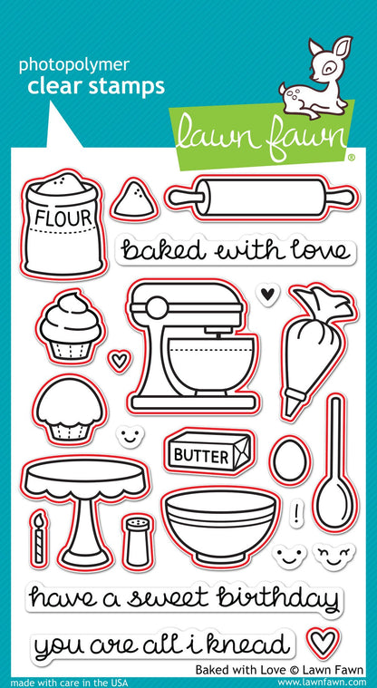 Lawn Fawn - Baked With Love Lawn-Cuts