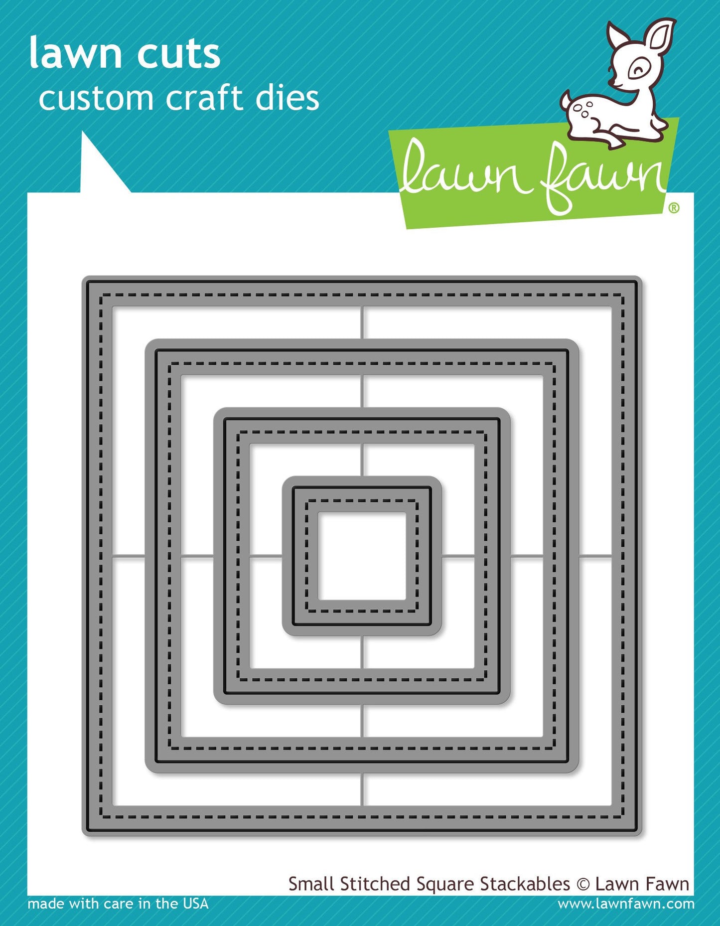 Lawn Fawn - Small Stitched Square Stackables