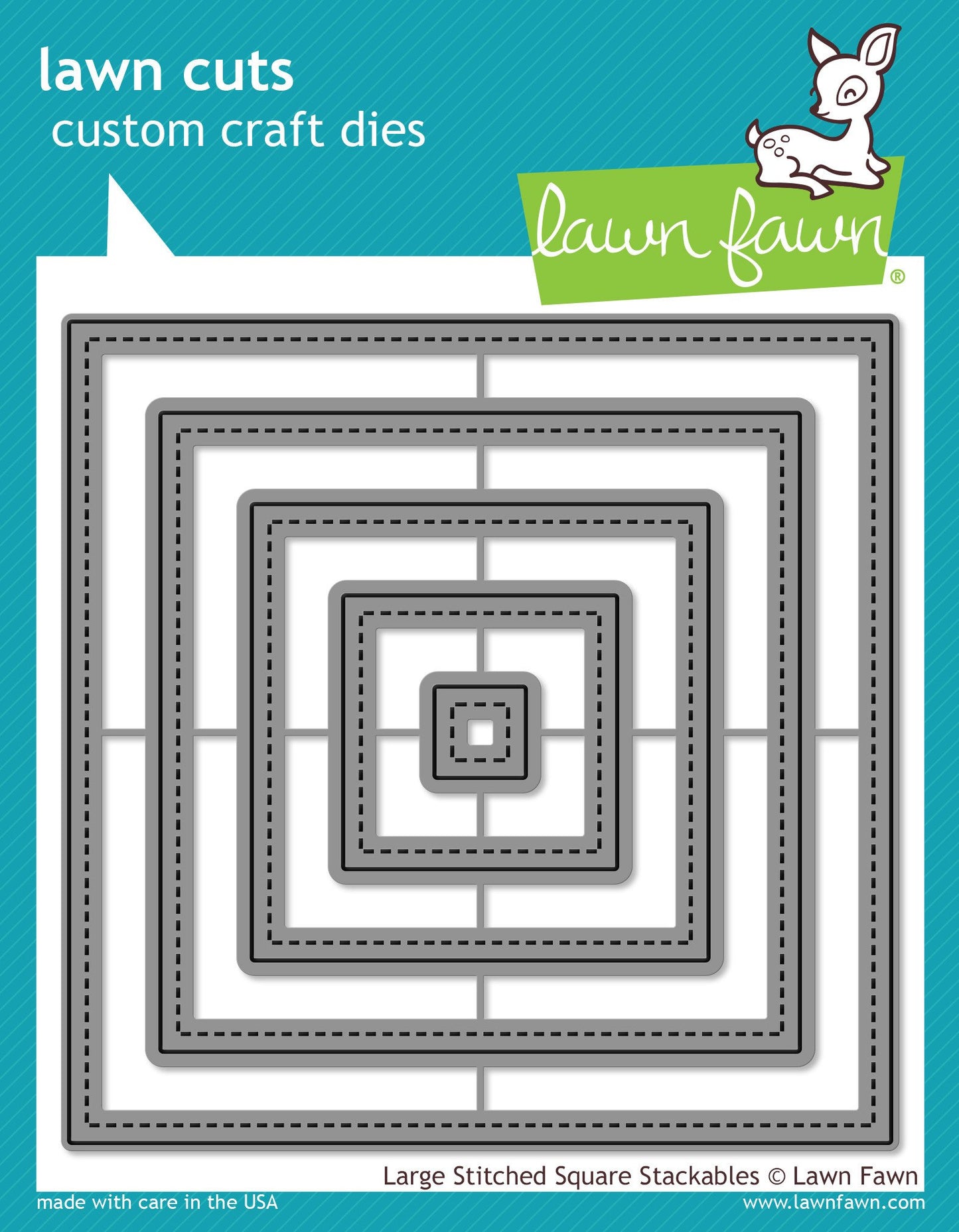 Lawn Fawn - Large Stitched Square Stackables