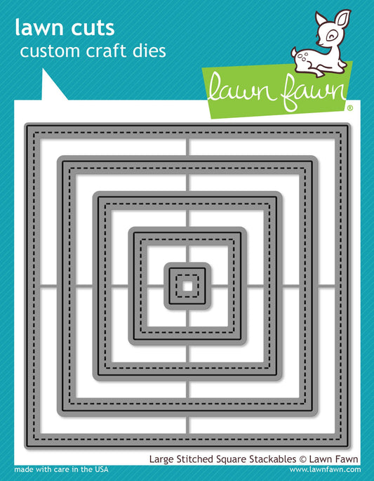 Lawn Fawn - Large Stitched Square Stackables