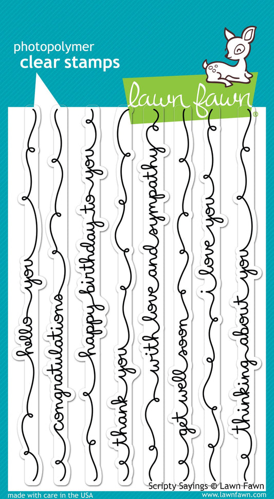 Lawn Fawn - Scripty Sayings