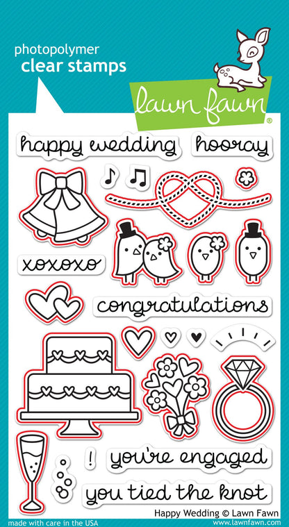 Lawn Fawn - Happy Wedding - Lawn Cuts