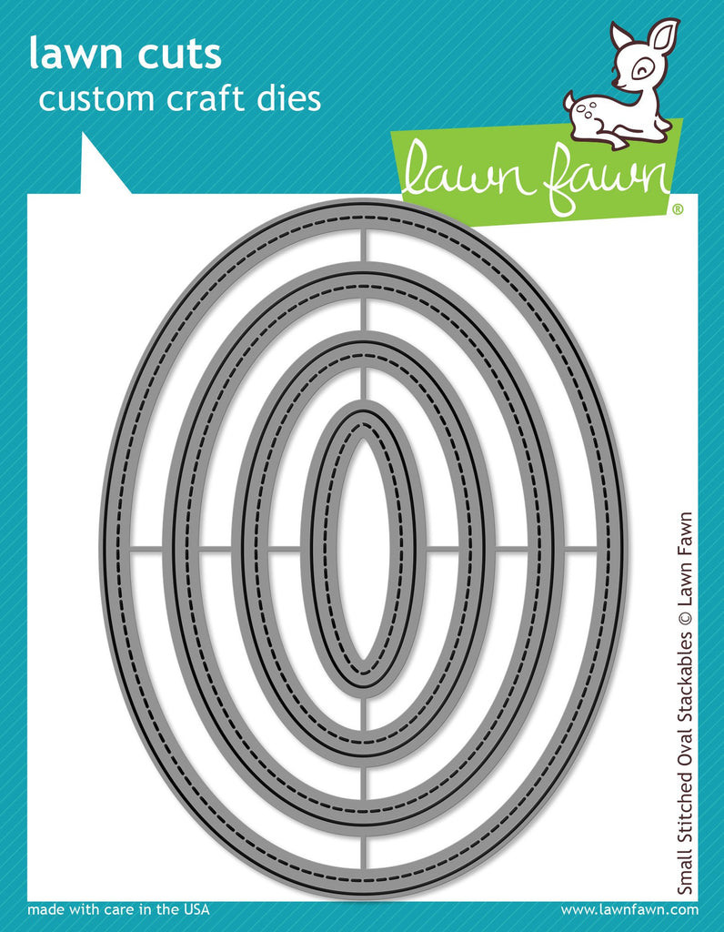 Lawn Fawn - Small Stitched Oval Stackables