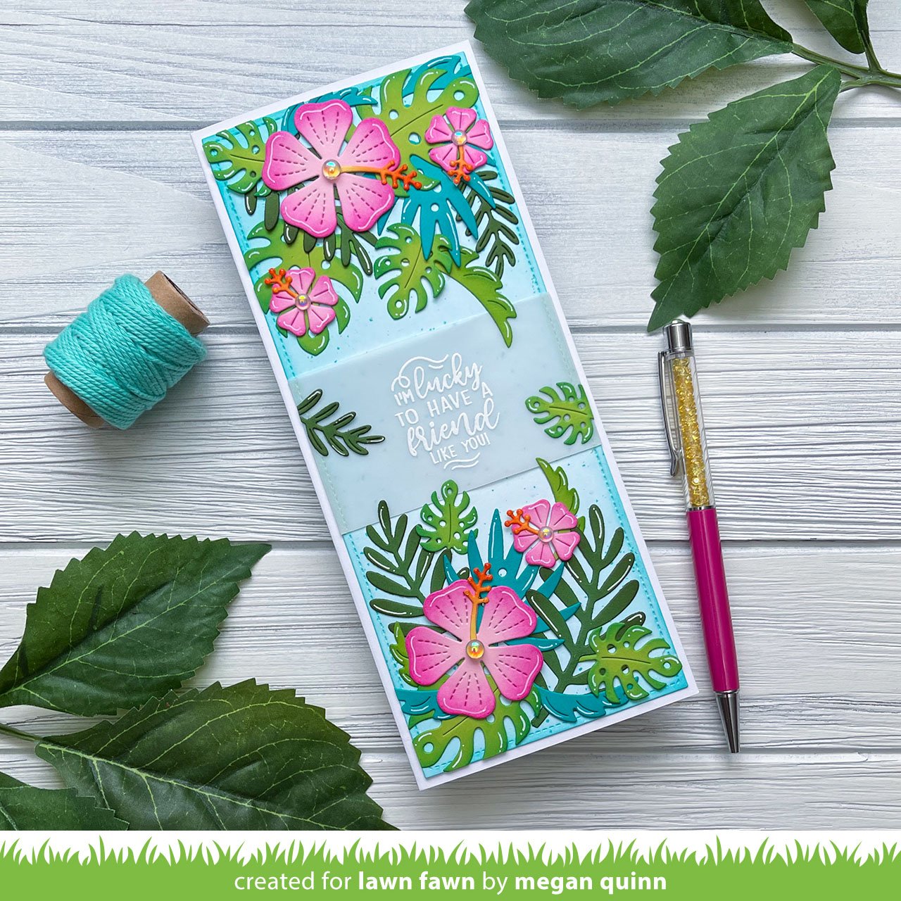 Lawn Fawn - Happy Hibiscus