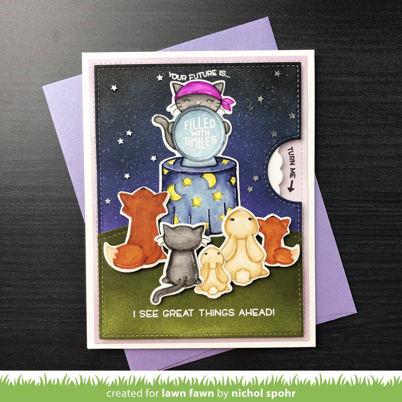 Lawn Fawn - Fortune Teller Tabby