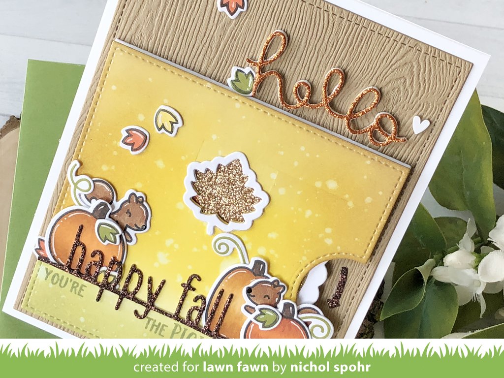 Lawn Fawn - Sparkle Cardstock - Autumn (5 sheets)