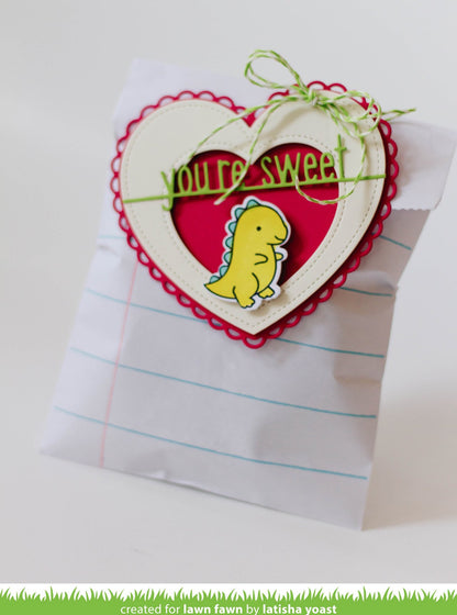 Lawn Fawn - Outside In Stitched Heart Stackables