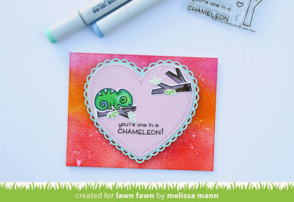 Lawn Fawn - Outside In Stitched Heart Stackables