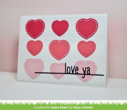 Lawn Fawn - Love Ya Line Border
