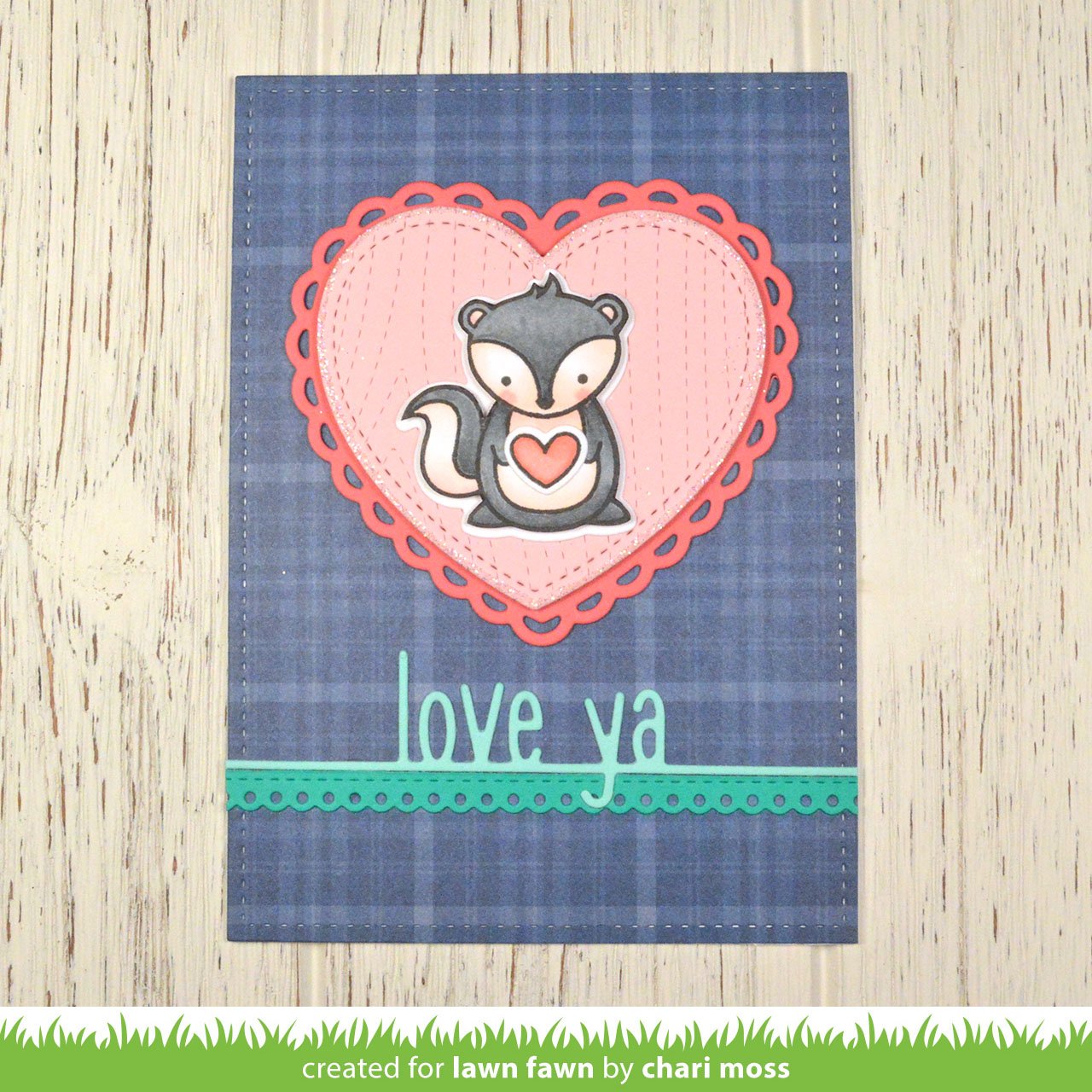 Lawn Fawn - Outside In Stitched Heart Stackables