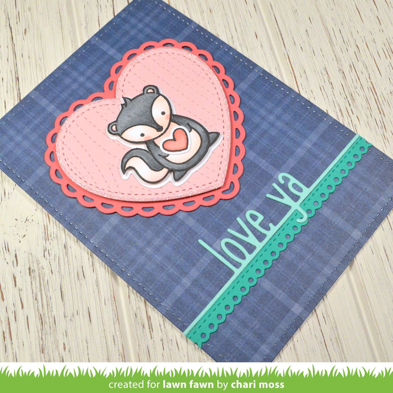 Lawn Fawn - Love Ya Line Border