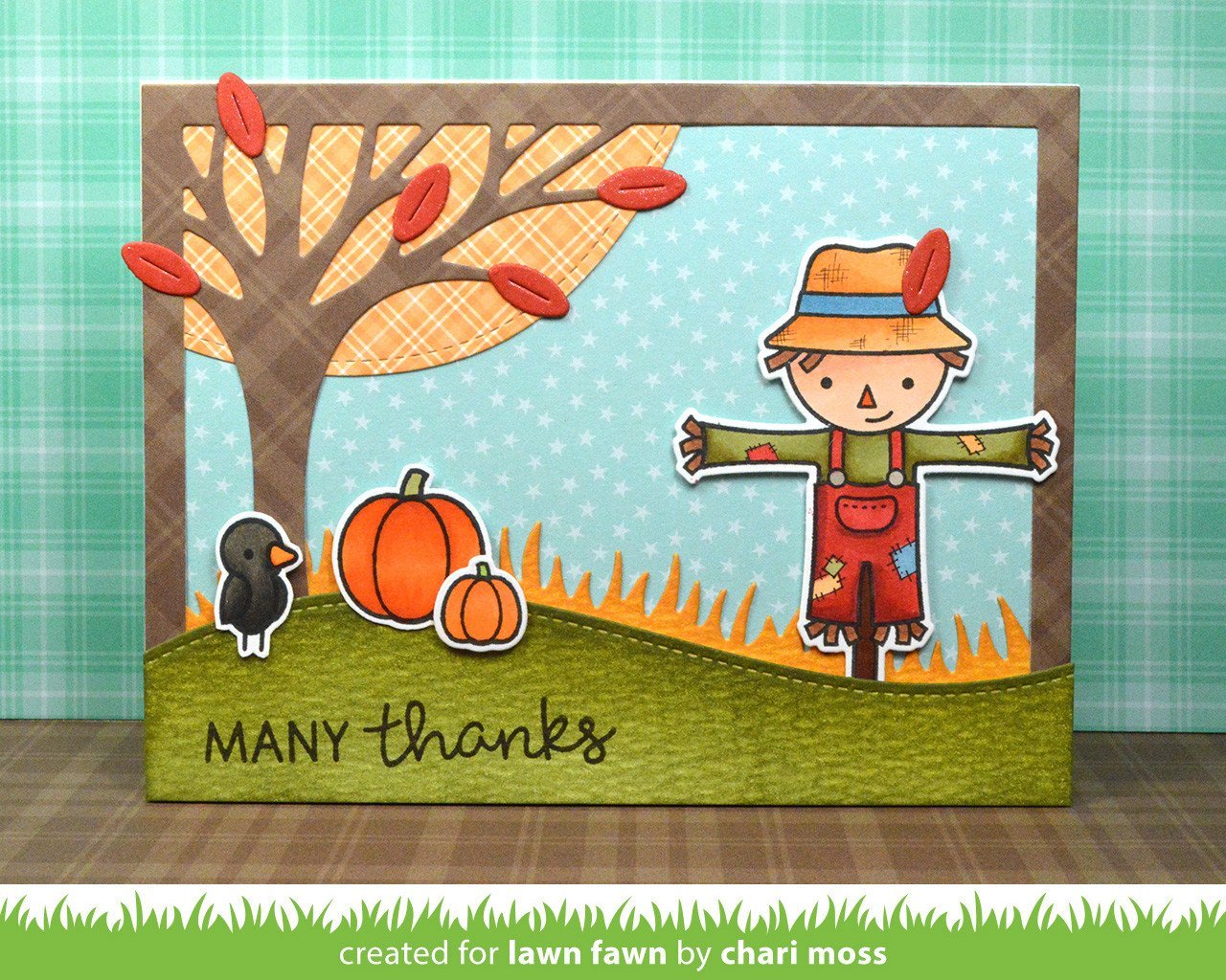 Lawn Fawn - Leafy Tree Backdrop: Landscape