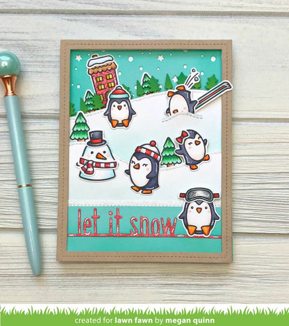 Lawn Fawn - Let It Snow Line Border