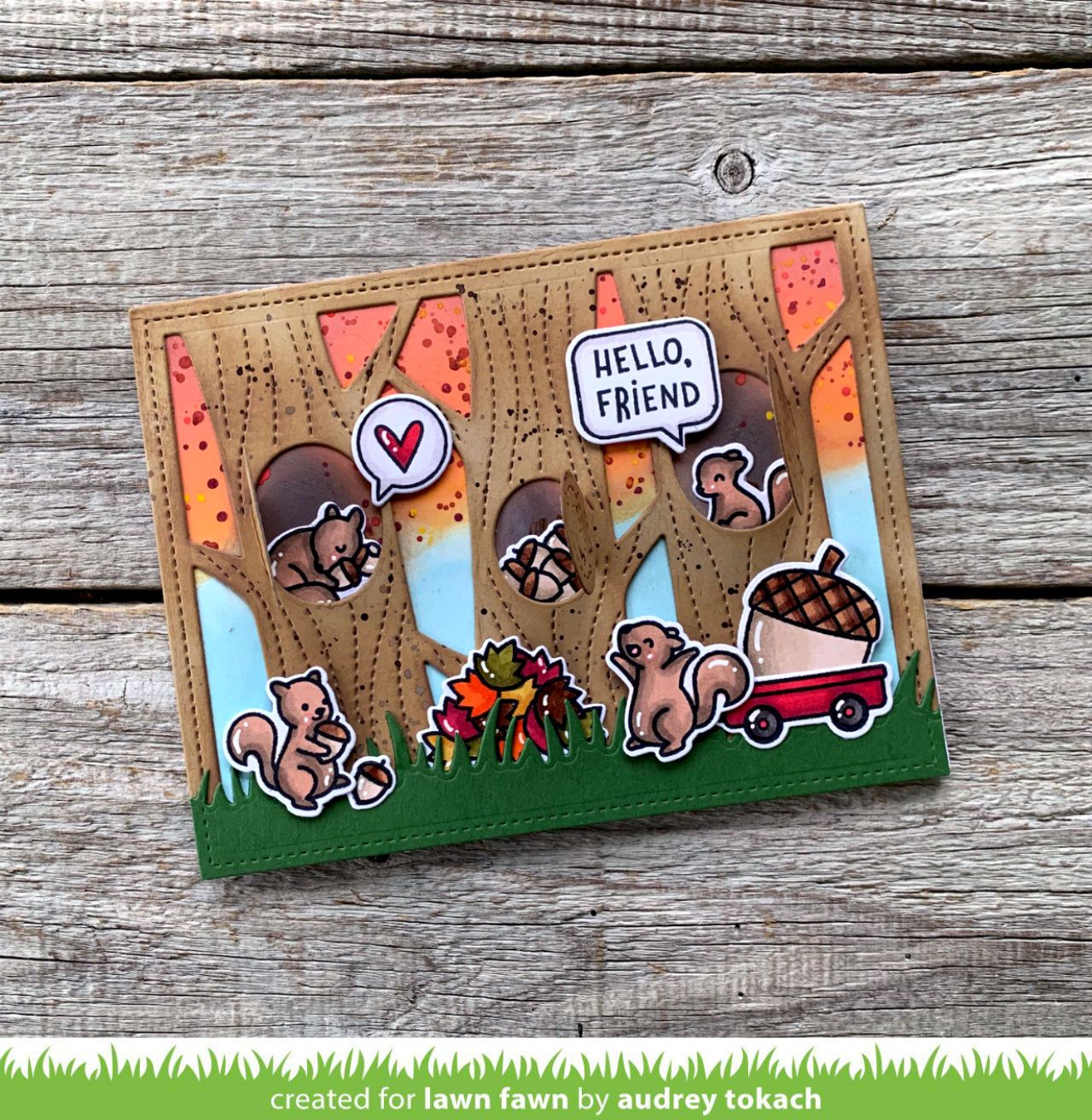Lawn Fawn - Lift The Flap Tree Backdrop