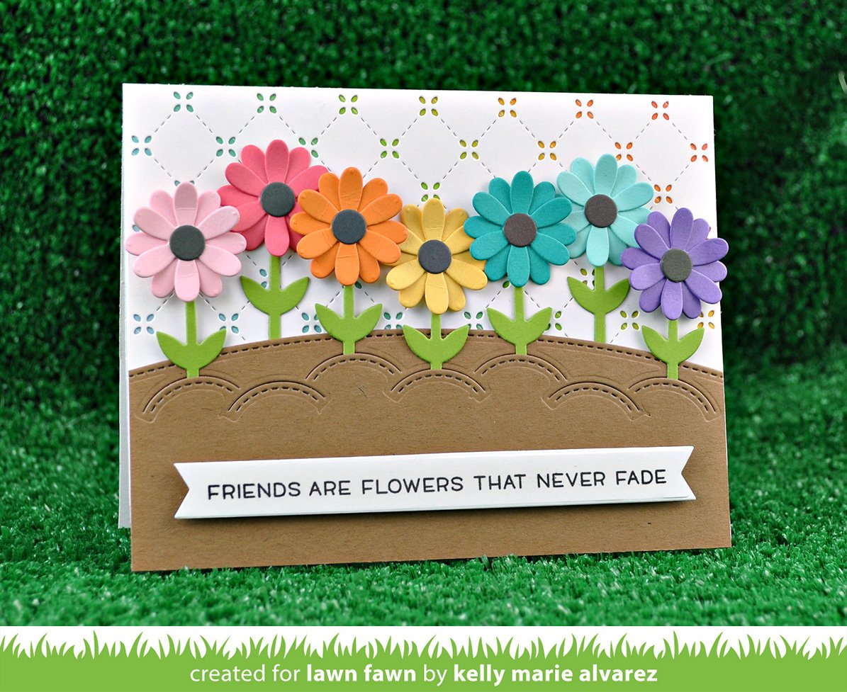 Lawn Fawn - Stitched Garden Border