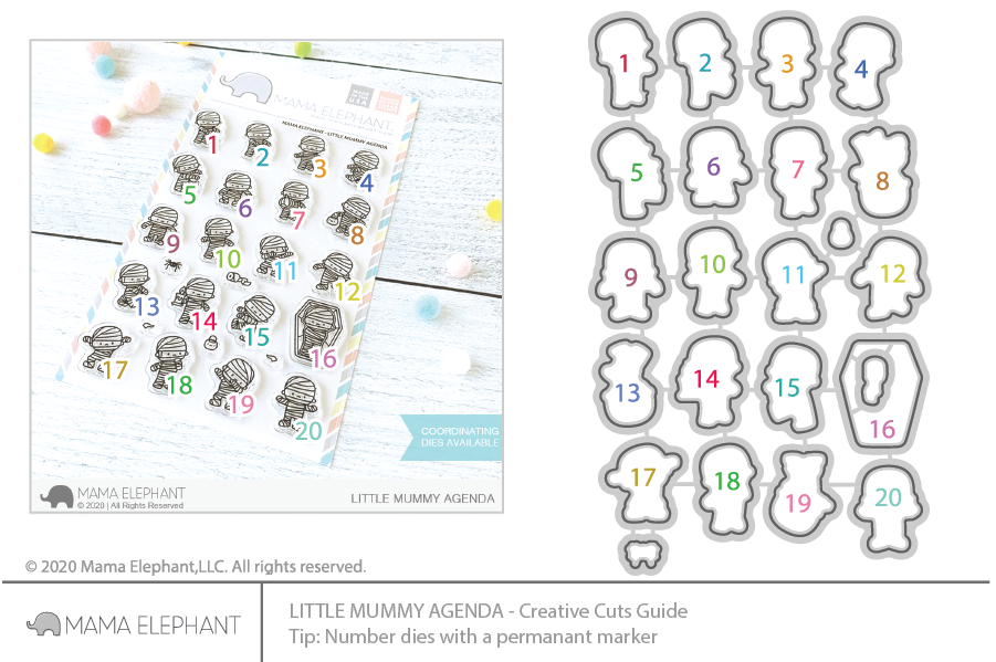 Mama Elephant - Little Mummy Agenda - Creative Cuts