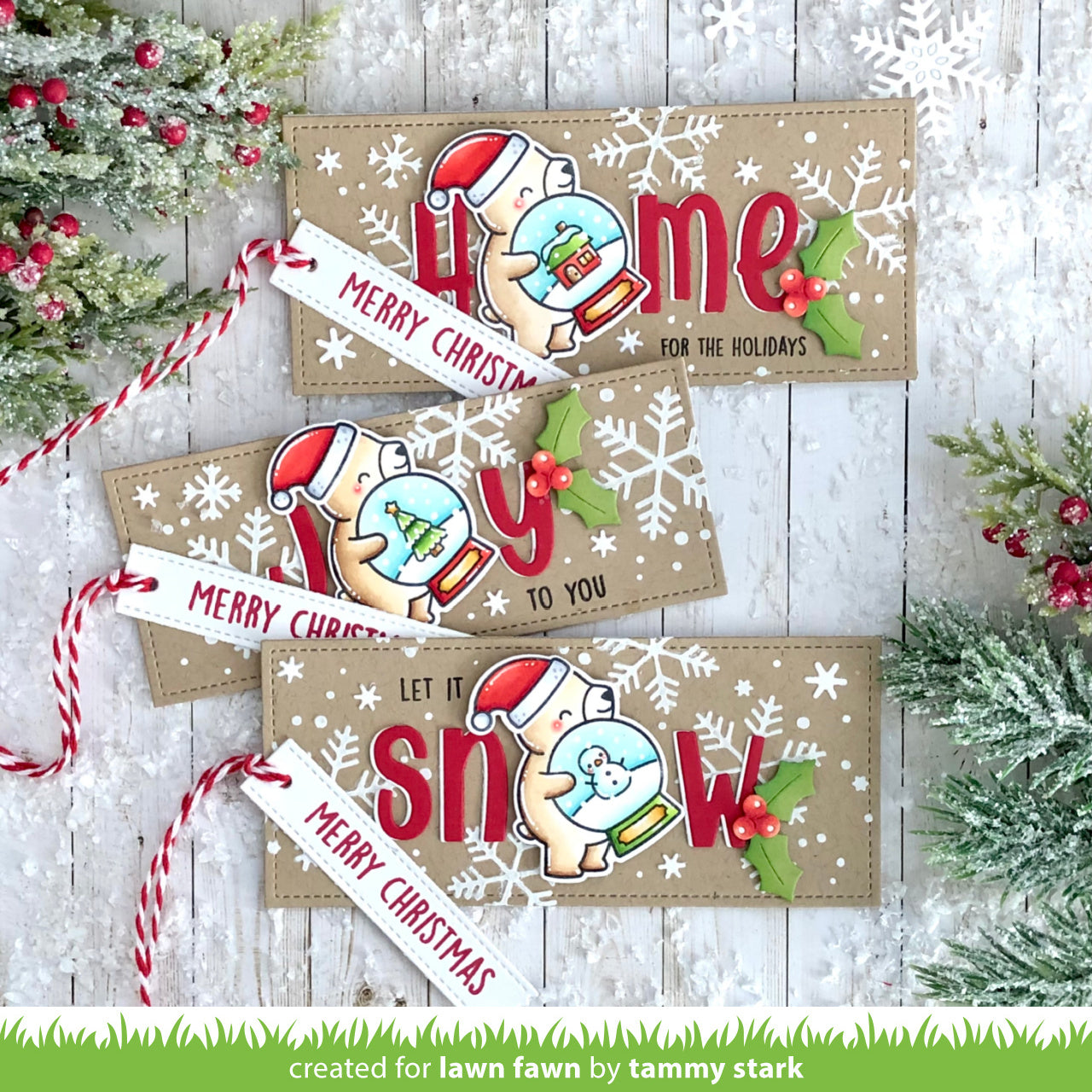 Lawn Fawn - Little Snow Globe: Bear