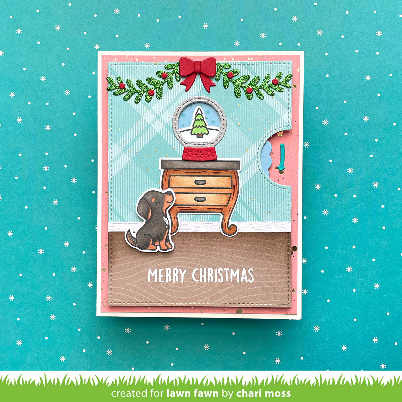 Lawn Fawn - Little Snow Globe: Dog