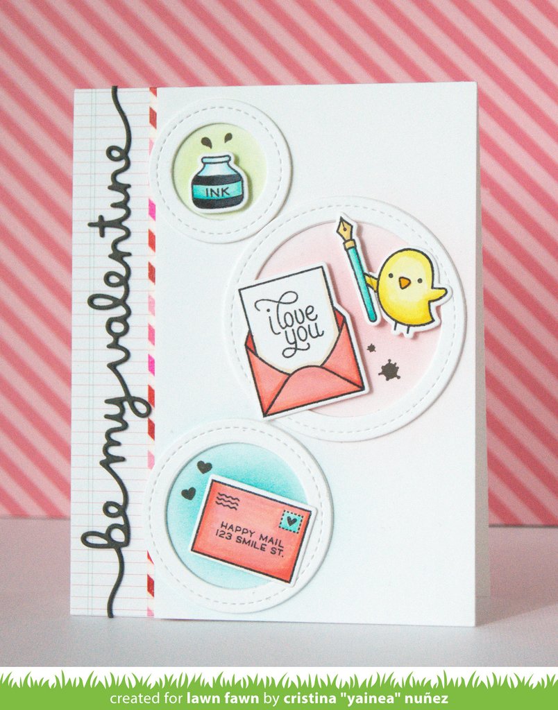 Lawn Fawn - Be my Valentine Border