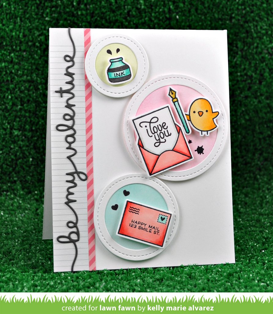 Lawn Fawn - Be my Valentine Border
